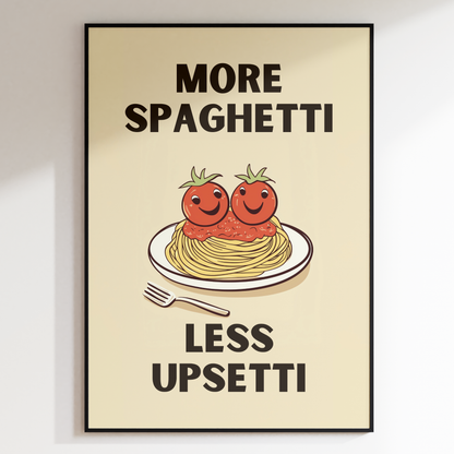 More Spaghetti, less upsetti.