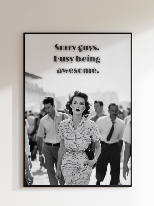 Sorry guys. Busy being awesome.