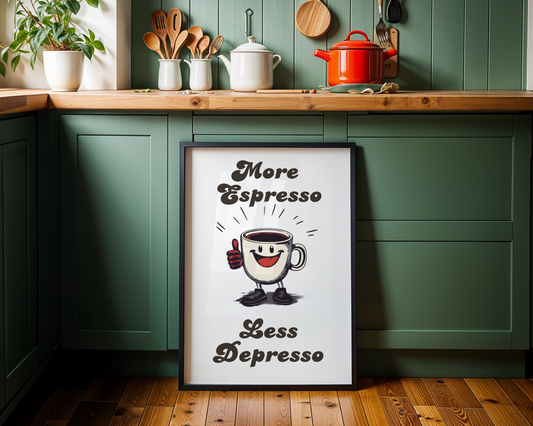 More Espresso, less depresso.