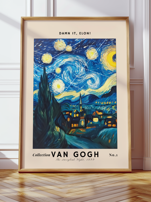 [Vincent van Gogh - Sternennacht] Damn it, Elon!